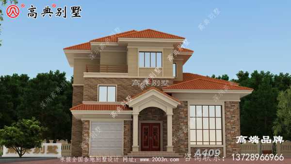 农村房屋欧式自建房三层别墅