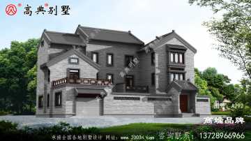 农村经典中式三层别墅自建住宅