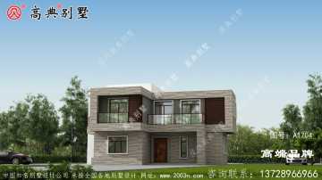 简约时尚现代别墅，层次丰富，造型简单精致。